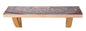 36" Gray And Natural Wood Agate Pattern Wall Mount Accent Shelf