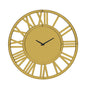 43" Gold Mirrored Acrylic Silent Analog Circle Wall Clock