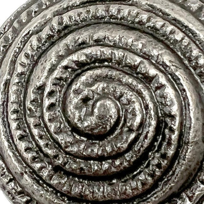 Set of Six Silver Seashell Cast Aluminum Drawer Pull Knobs