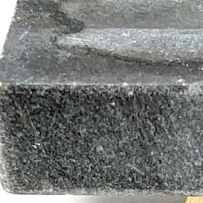 Set of Six Gray Stone Rectangular Drawer Pull Knobs