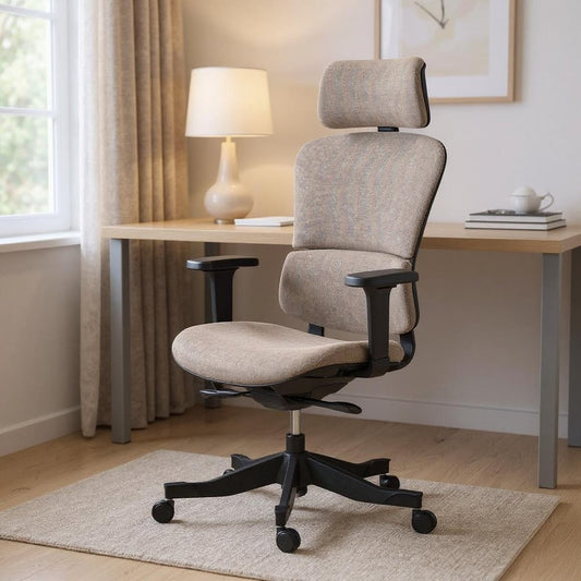 Set of Two Brown and Black Adjustable Height Swivel Rolling Office Chair