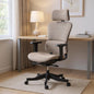 Set of Two Brown and Black Adjustable Height Swivel Rolling Office Chair