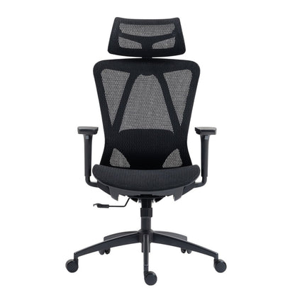 Black Adjustable Height Swivel Rolling Office Chair