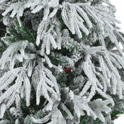 6' Pre Lit Extra Full Frosted Pine Christmas Tree