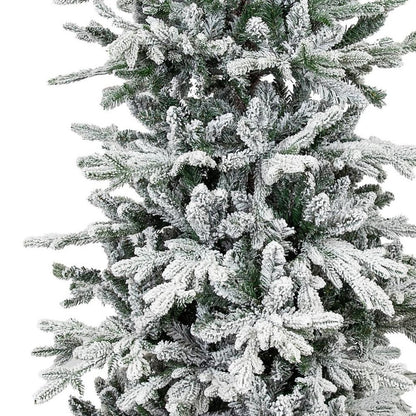6' Slender Flocked Pine Christmas Tree