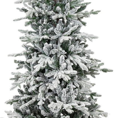 6' Slender Flocked Pine Christmas Tree