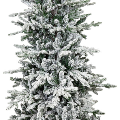 6' Slender Flocked Pine Christmas Tree