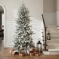6' Slender Flocked Pine Christmas Tree