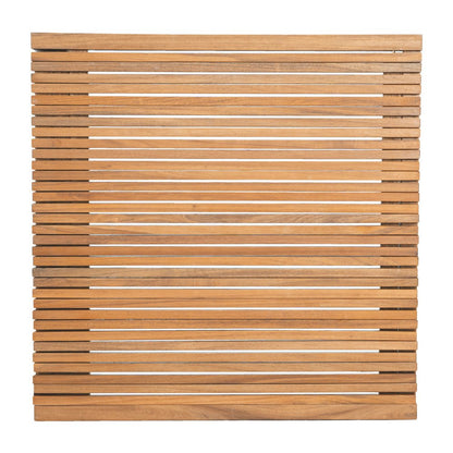60" Natural Solid Wood Extendable Outdoor Dining Table