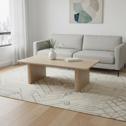 48" Natural Aluminum Outdoor Coffee Table