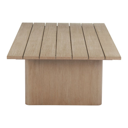 48" Natural Aluminum Outdoor Coffee Table