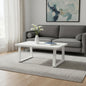 43" White Aluminum Outdoor Coffee Table
