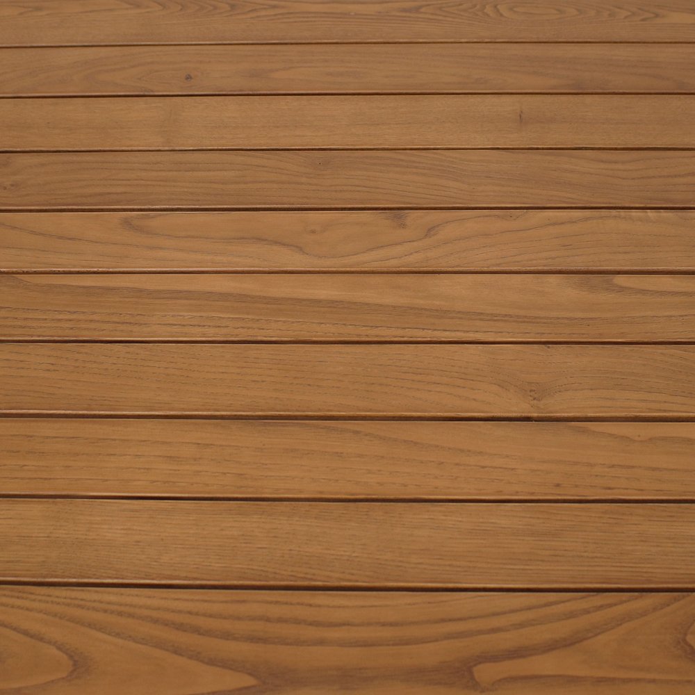 47" Brown Solid Wood Outdoor Dining Table