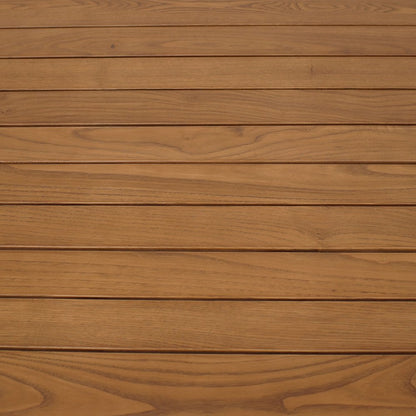 47" Brown Solid Wood Outdoor Dining Table