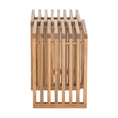 27" Natural Solid Wood Extendable Indoor Outdoor Bench
