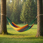 Green Red And Yellow Striped Double Hammock