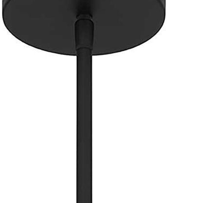 10" Black And White Frosted LED Dimmable Outdoor Globe Hanging Light