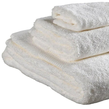 Set of Two Ivory Cotton 13" X 13" Quick Dry Terry Cloth Washcloths