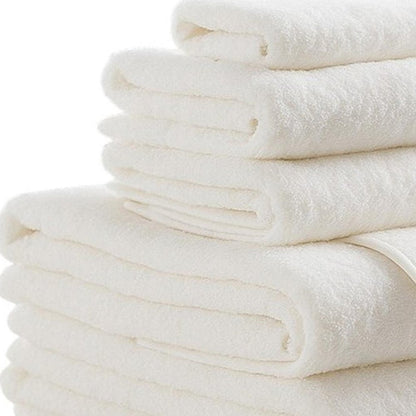 Set of Two Ivory Cotton 13" X 13" Quick Dry Terry Cloth Washcloths