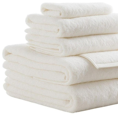 Set of Two Ivory Cotton 13" X 13" Quick Dry Terry Cloth Washcloths
