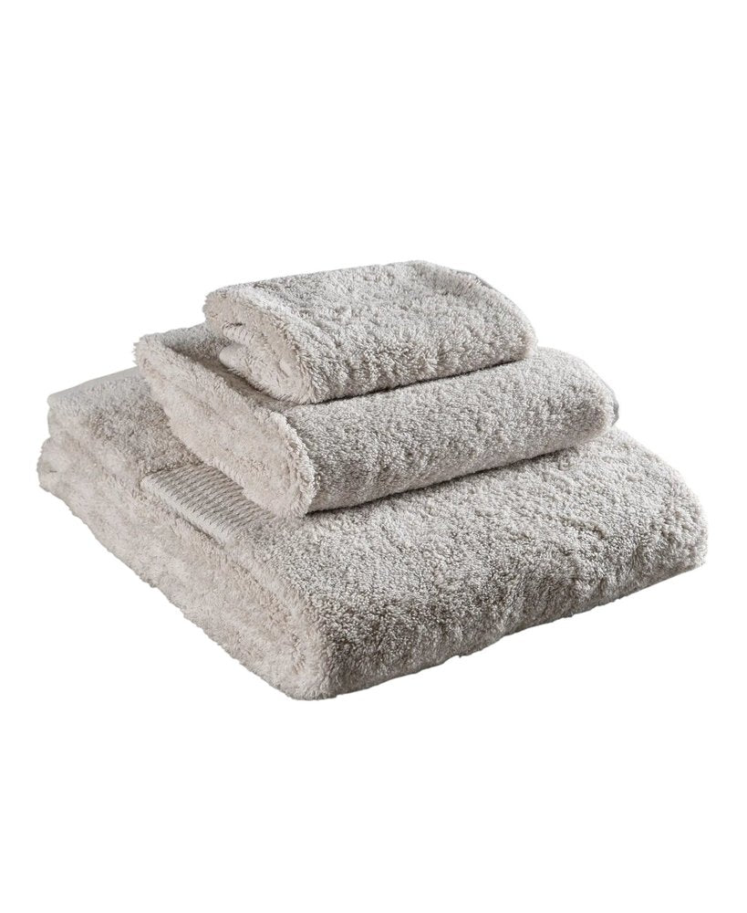 Set of Two Beige Cotton 13" X 13" Quick Dry Terry Cloth Washcloths