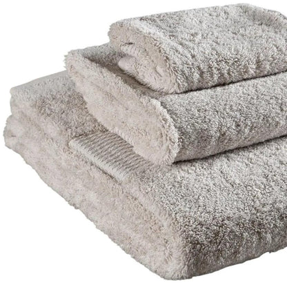 Set of Two Beige Cotton 13" X 13" Quick Dry Terry Cloth Washcloths