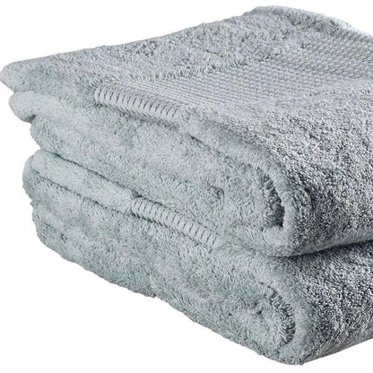 Set of Two Sea Green Cotton 13" X 13" Quick Dry Terry Cloth Washcloths