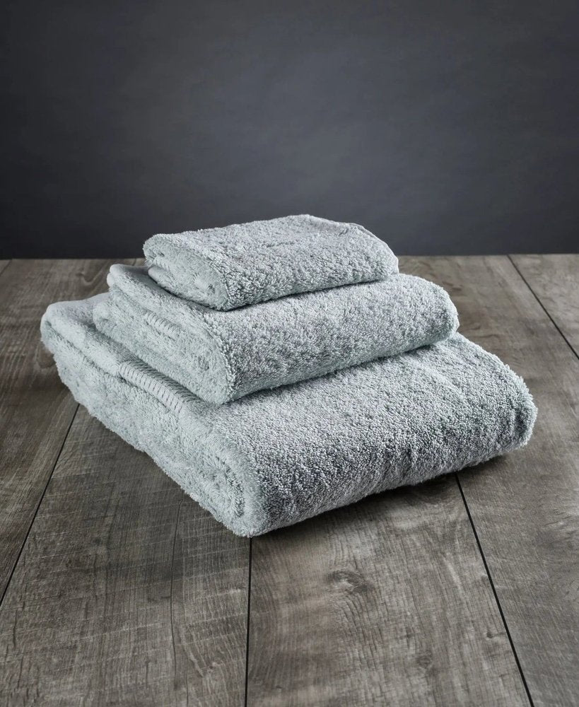 Set of Two Sea Green Cotton 13" X 13" Quick Dry Terry Cloth Washcloths