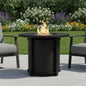 50000 BTU 32" Black Steel Propane Round Fire Pit Table