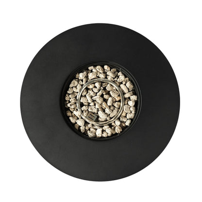 50000 BTU 32" Black Steel Propane Round Fire Pit Table
