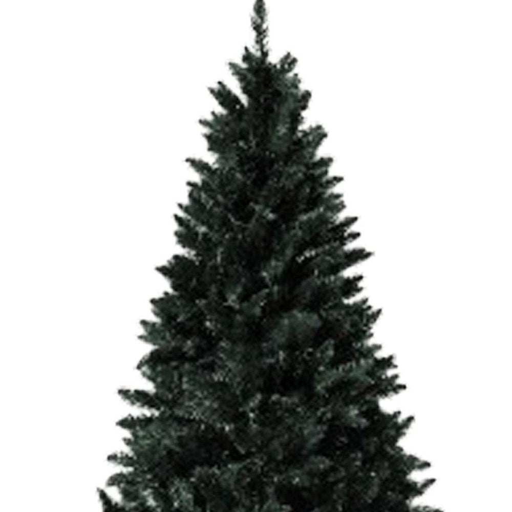 6' Black Pre Lit Full Spruce Christmas Tree With Decorations