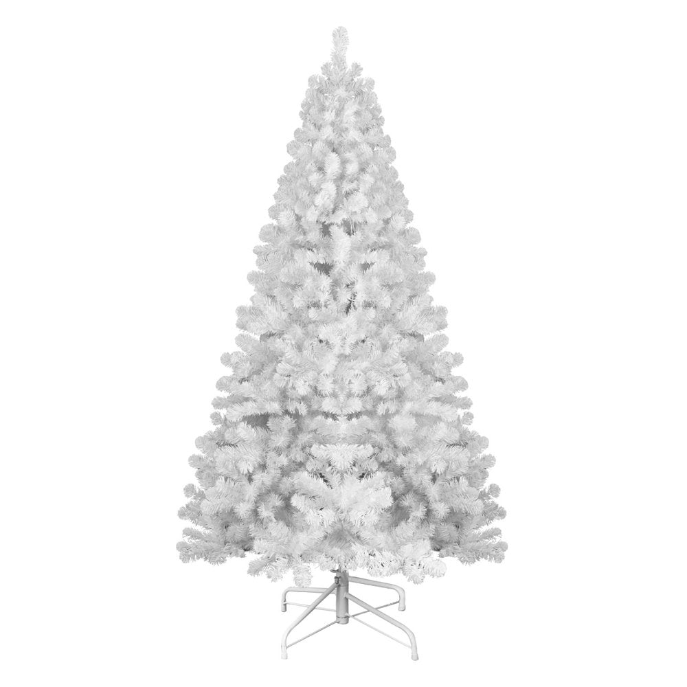 8' White Full Pine Christmas Tree