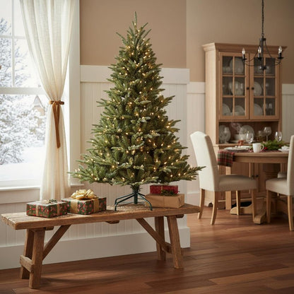 9' Pre Lit Full Pine Christmas Tree
