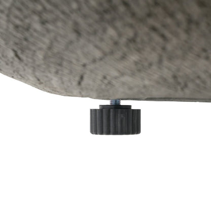 30000 BTU 28" Gray Magnesium Oxide Propane Round Fire Pit With Cover