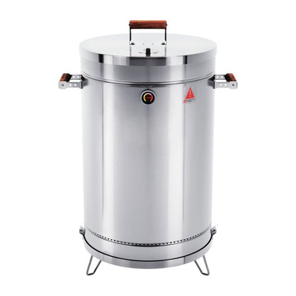 31" X 18" Silver Stainless Steel Portable Smoker Barrel