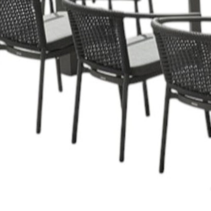 13 Piece Natural and Black Solid Wood Dining Set with Twelve Chairs