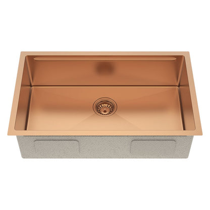 9" X 30" Gold Stainless Steel Undermount Kitchen Sink