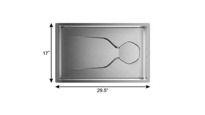 9" X 30" Silver Stainless Steel Undermount Kitchen Sink