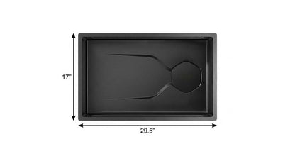 9" X 30" Black Stainless Steel Undermount Kitchen Sink
