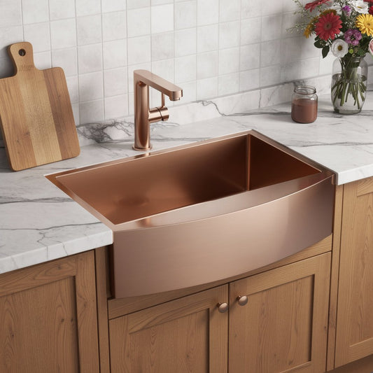 10" X 33" Gold Stainless Steel Undermount Kitchen Sink