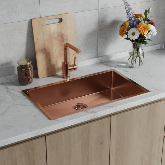 10" X 30" Gold Stainless Steel Undermount Kitchen Sink