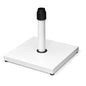 White Market Umbrella Steel In Ground Adjustable Umbrella Base