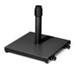 Black Market Umbrella Steel In Ground Adjustable Umbrella Base With Wheels