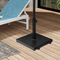 Black Market Umbrella Steel In Ground Adjustable Umbrella Base With Wheels