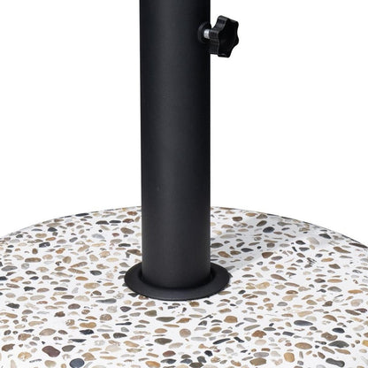 Stone Market Umbrella Steel In Ground Adjustable Umbrella Base