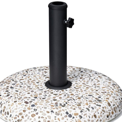 Stone Market Umbrella Steel In Ground Adjustable Umbrella Base