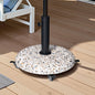 Stone Market Umbrella Steel In Ground Adjustable Umbrella Base