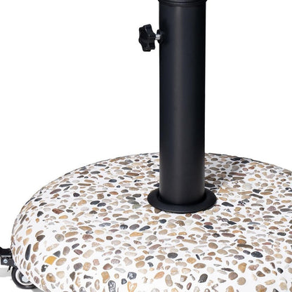 Stone Market Umbrella Steel In Ground Adjustable Umbrella Base