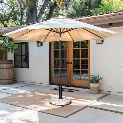 Stone Market Umbrella Steel In Ground Adjustable Umbrella Base