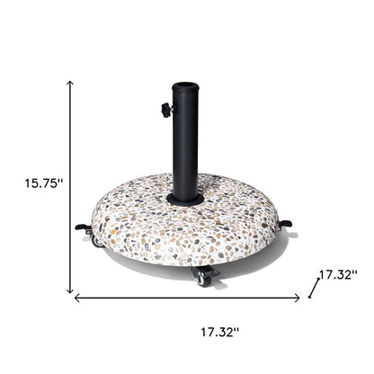 Stone Market Umbrella Steel In Ground Adjustable Umbrella Base